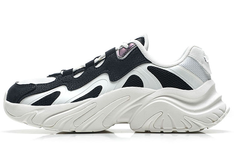 Anta Life Collection Textile, Synthetic Leather Slip Resistant Low top Casual Shoes Women's White Black
