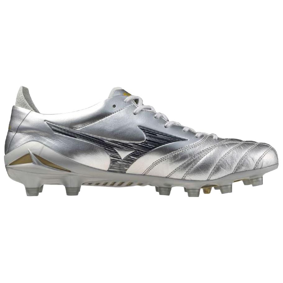 Mizuno Morelia Neo 4 Soft And Comfortable Slip Resistant Abrasion Resistant Soccer Shoes Unisex Silver