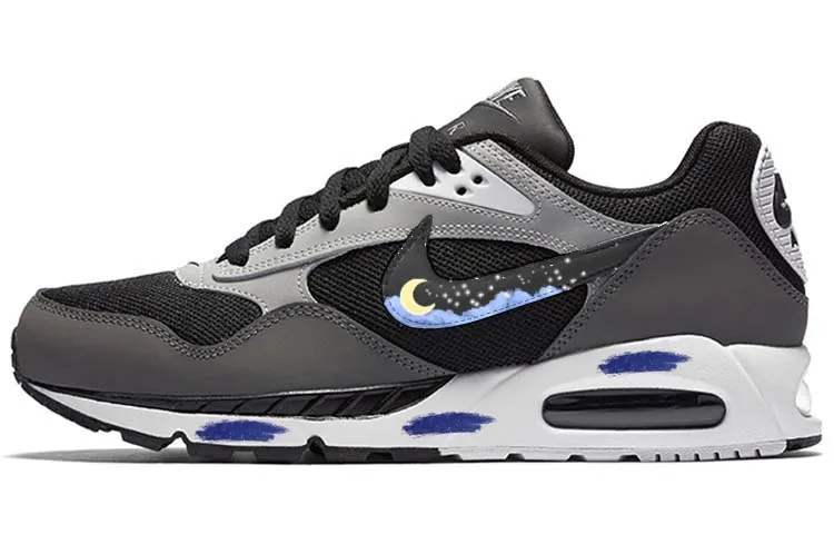 Nike Air Max Correlate Fabric Slip Resistant Abrasion Resistant Low top Casual Shoes Unisex Black Gray