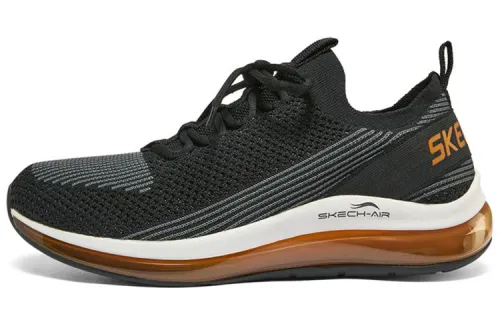 Skechers SKECH AIR Casual Shoes Men's Low Top Black/Orange