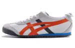 Onitsuka Tiger MEXICO 66 Cushioning Slip Resistant Abrasion Resistant Low top Casual Shoes Unisex White Orange Gray