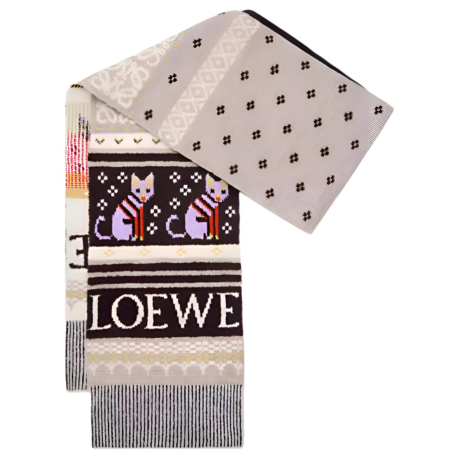 Женский шарф LOEWE (бежевый)