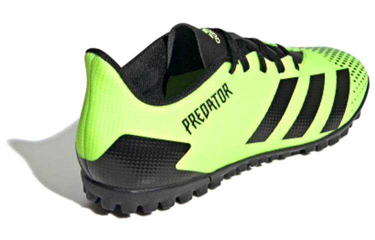 Мужские бутсы adidas Predator 20.4 (черно-зеленые) — 荧光绿/黑色 — фото 4
