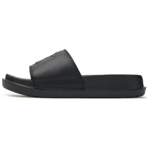 MLB Chunky Slip Resistant Abrasion Resistant Slip Resistant Abrasion Resistant Slide Slippers Unisex Black