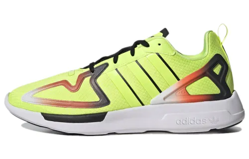Adidas Originals ZX 2K Flu Fabric Breathable Low top Casual Shoes Unisex Yellow White