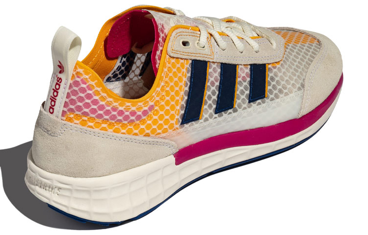 Кроссовки adidas originals SL 7200 (желтый / красный / белый) — Жёлтый / красный / белый — фото 4