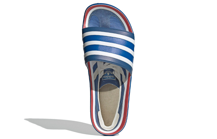 Шлепанцы adidas Adilette Premium Slides (сине-белые) — фото 5