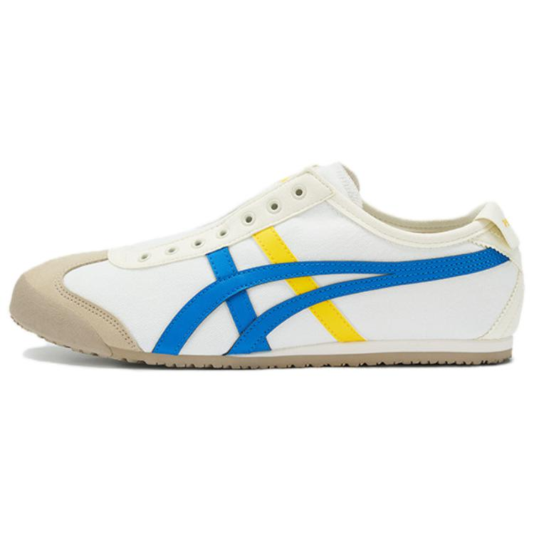 Кеды Onitsuka Tiger MEXICO 66 SLIP-ON (бежево-синие)