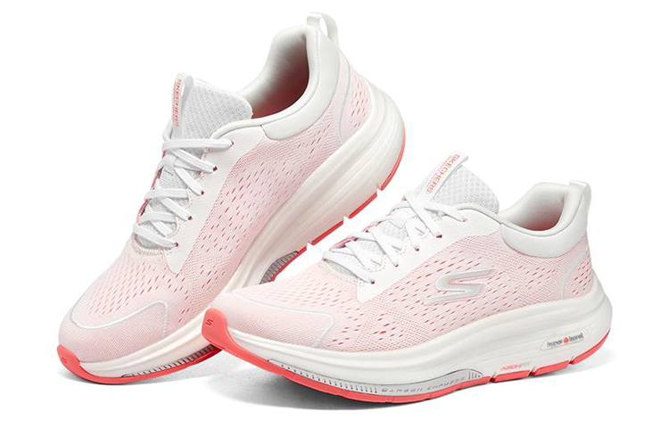 Skechers Go Walk Workout Walker ‘Outpa White Hot Coral’ Women’s