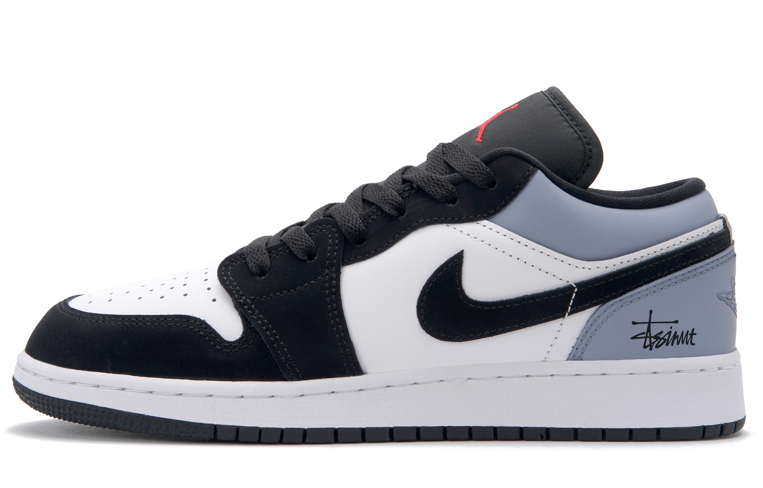 Jordan Air Jordan 1 Blueberry Bubble Low top Vintage Basketball Shoes Unisex White