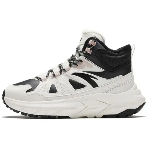 Anta Cushioning High top Casual Shoes Women's Black White