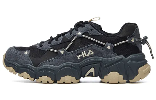 Fila Fusion Fila trendy brand cat claw low-top sneakers women's black