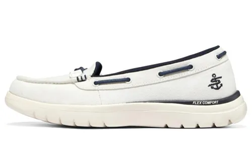 Skechers Go Flex Casual Shoes Women's Low Top White/Marine Blue