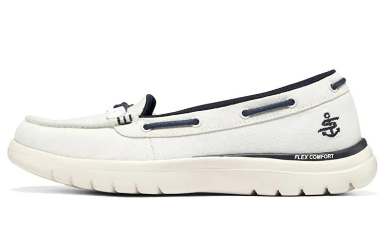 Skechers Go Flex Casual Shoes Women's Low Top White/Marine Blue