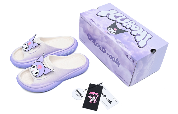 Sanrio x OLD ORDER Quiet Slide Slippers Unisex Purple