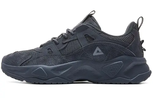 PEAK Cushioning Slip Resistant Abrasion Resistant Breathable Casual Shoes Men's Dark Gray