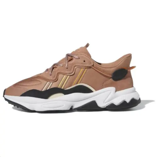 Adidas Originals Ozweego Comfortable And Breathable Slip Resistant Abrasion Resistant Low top Casual Shoes Men's Orange