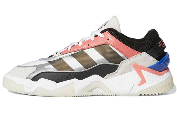 Кроссовки adidas adidas originals Niteball 2.0 (бело-черно-розовые)