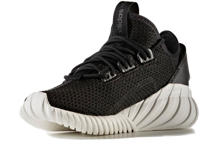Унисекс кроссовки adidas originals Tubular Doom Sock (черно-белые) — Чёрныйбелый — фото 3