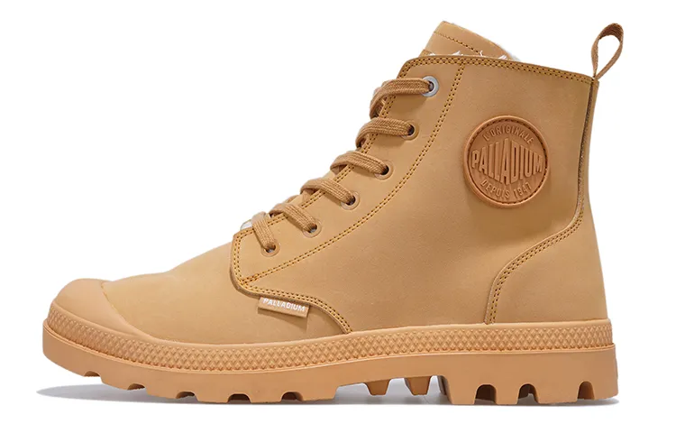 Palladium Crew Combat Boots Men's Wheat Yellow