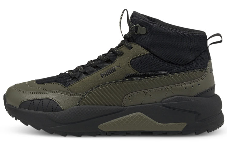 PUMA X Ray 2 Square Mid Wtr Running Shoes Unisex Green/Black