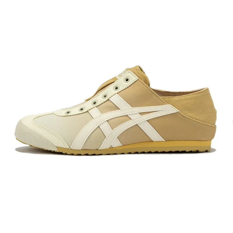 Onitsuka Tiger MEXICO 66 Canvas Slip Resistant Abrasion Resistant Low top Casual Shoes Unisex Yellow White