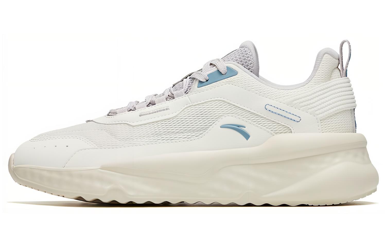 Anta Unruly Series Cushioning Slip Resistant Abrasion Resistant Low top Sports Casual Shoes Men's White Gray