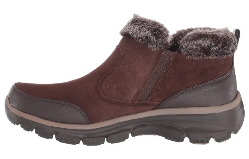 Skechers Easy Going Girl Crush Abrasion Resistant Thermal, Fleece Lined Mid top Casual Shoes Women's Brown