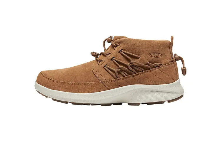 Keen Uneek Chukka Leather Cushioning Abrasion Resistant Support Mid top Outdoor Shoes, Hiking Mountaineering Shoes