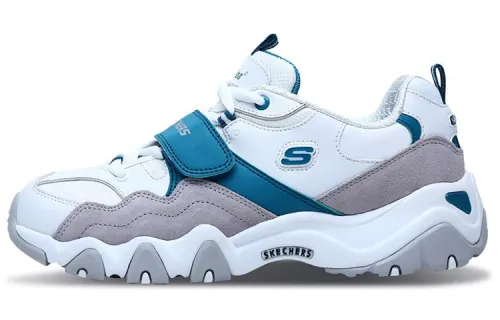 Skechers D'LITES 2.0 Textile, Leather Sports Low top Casual Shoes Women's White Green
