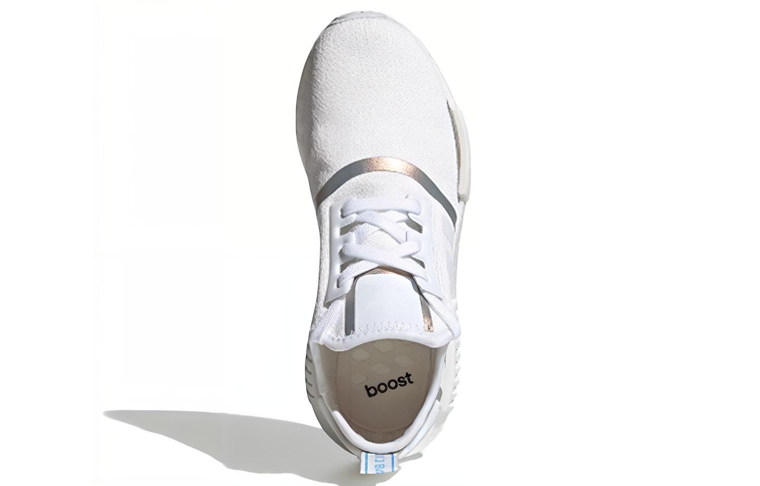 Женские кроссовки adidas originals NMD_R1 (белые) — фото 5