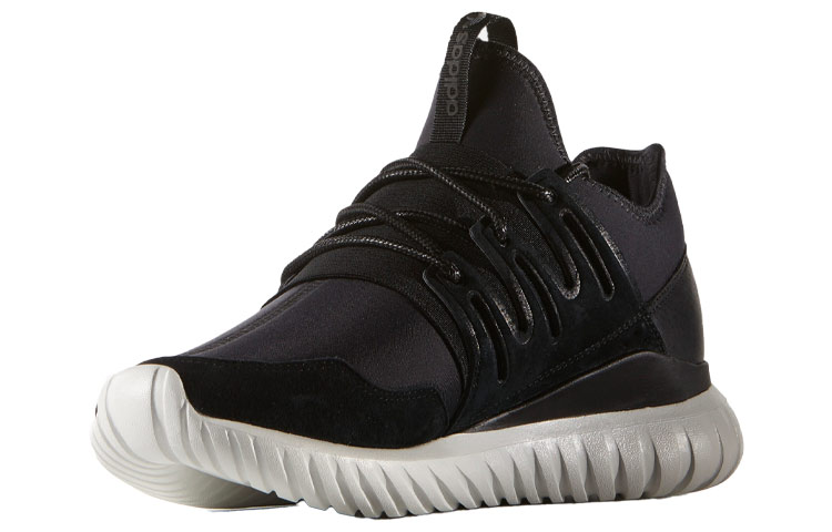 Кроссовки adidas originals Tubular Radial (черно-белые) — Чёрный / белый — фото 3