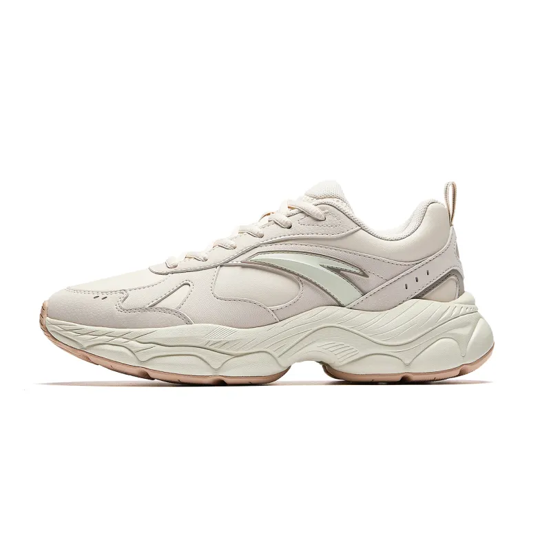 Anta Sunlight Low top Casual Shoes Women's White Rice Gray