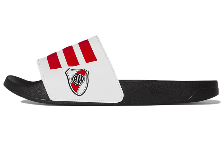 Adidas Adilette Cozy Wear Resistant White Unisex Slippers 'White Red Black'