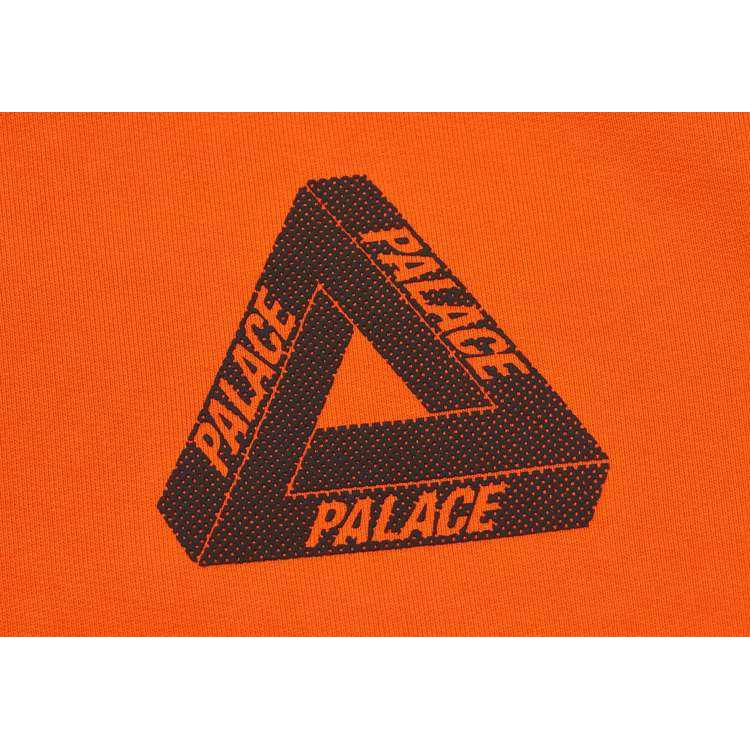 Худи Palace Tri-mesh Hood Logo (оранжевое) — фото 3