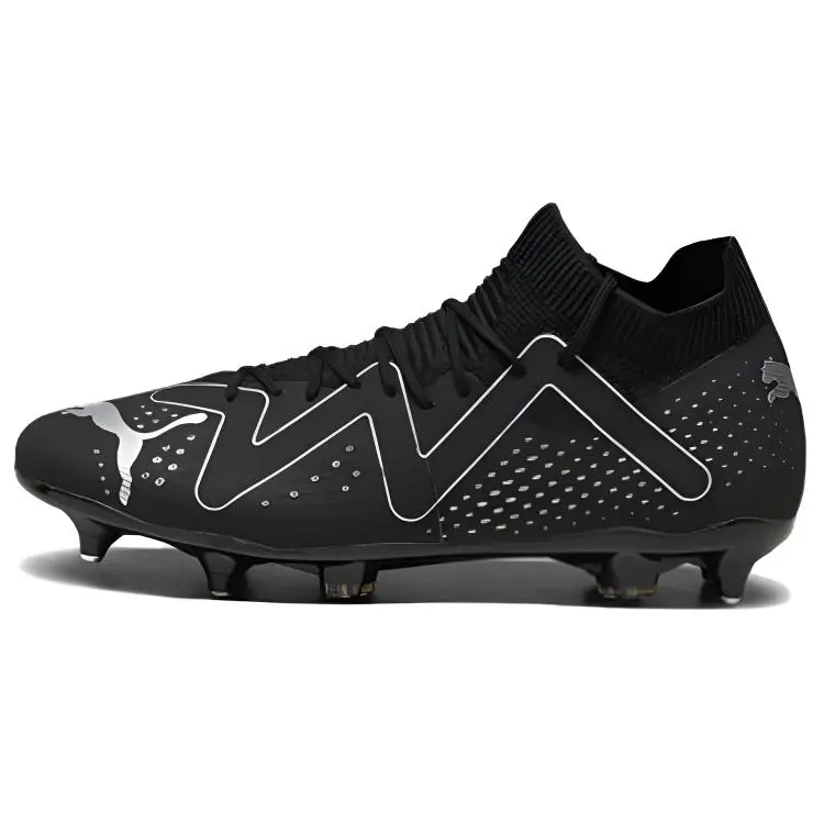 PUMA Future Match Mxsg Comfortable SG Soft Ground Abrasion Resistant Soccer Shoes Men's Black