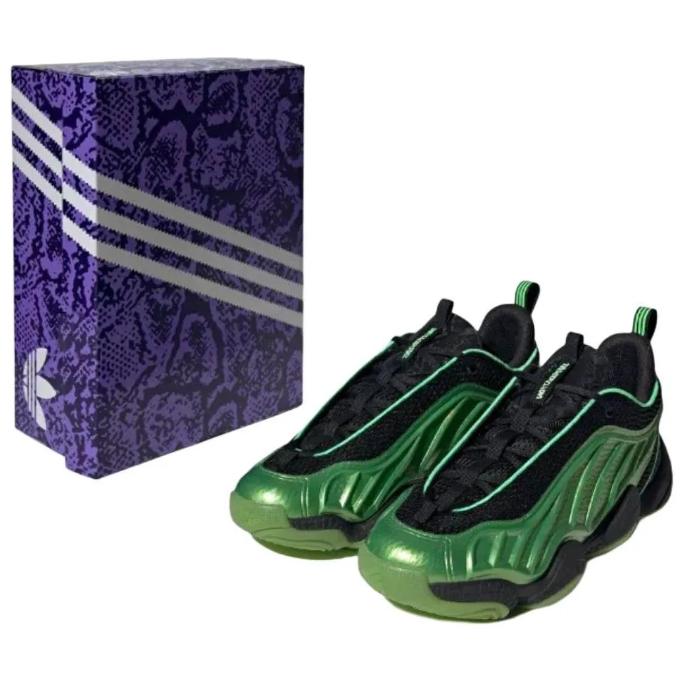 Adidas Harden Vol. 8 Slip Resistant Abrasion Resistant Low top Basketball Shoes Unisex Green Black
