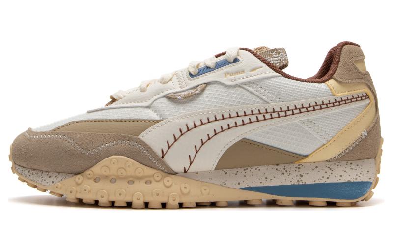 PUMA Blktop Rider Lace Up Cushioning Low top Casual Shoes Unisex Brown White