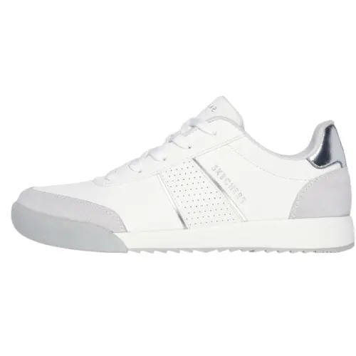 Skechers Street Wear resistant And Lightweight Low top Casual Shoes Women's White Gray