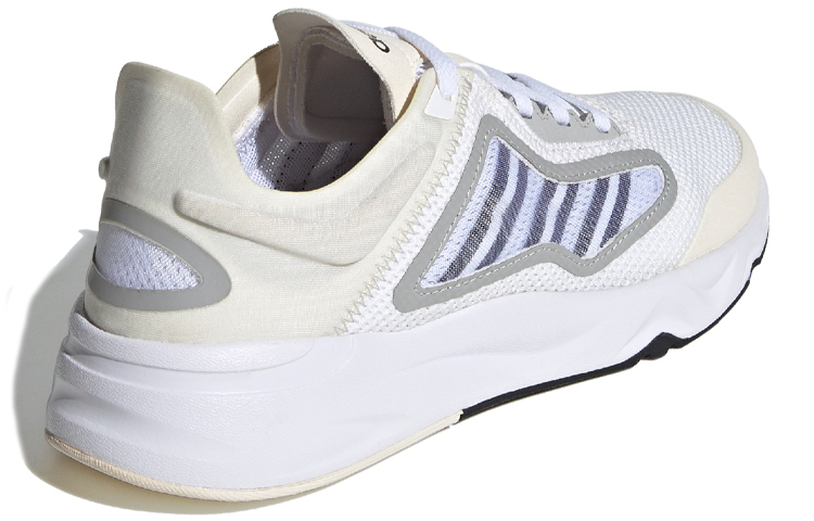 Мужские кроссовки adidas neo Futureflow Cc (бежевыйбелый / черный / серый) — Бежевыйбелый / чёрный / серый — фото 4