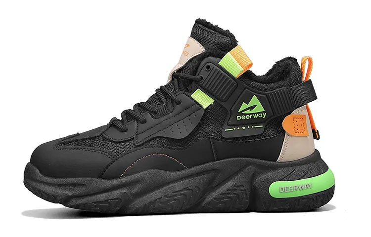 DEERWAY Slip Resistant Thermal Slip Resistant Thermal High top Casual Shoes Men's