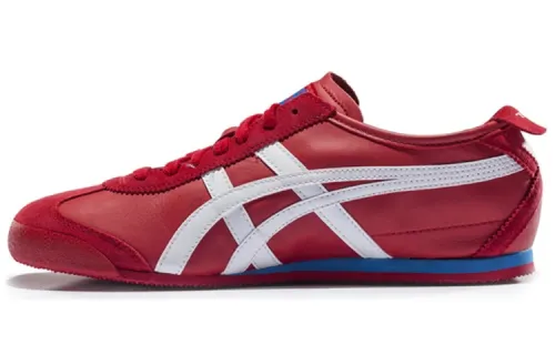 Onitsuka Tiger MEXICO 66 Cushioning Slip Resistant Abrasion Resistant Low top Casual Shoes Unisex Red