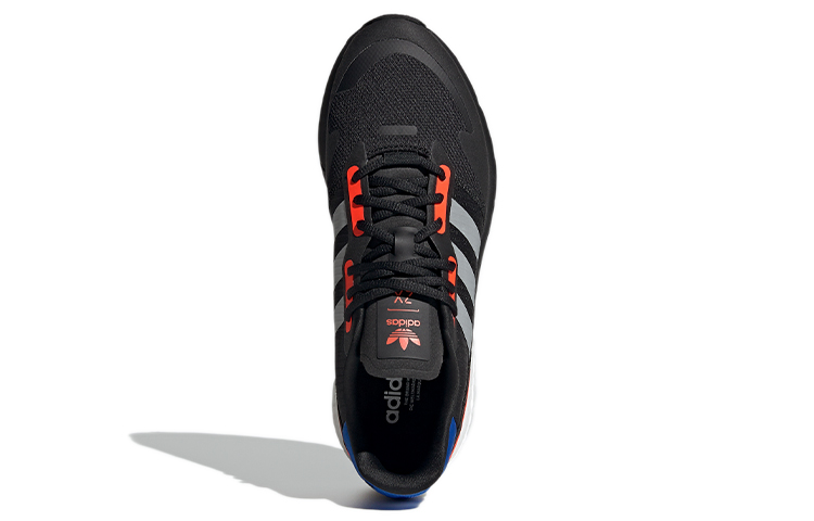 Кроссовки adidas originals ZX 1K (черно-бело-оранжево-синие) — Чёрный / белый / оранжевый / синий — фото 5