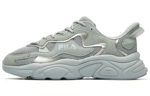 FILA FUSION Fila trendy brand Mars 1 fabric synthetic leather Mars low-top lifestyle casual shoes men's gray silver