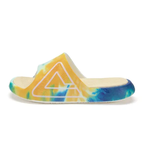 PEAK State Extremely Large Triangle 1.0 Slide Slippers Women's Milk Jade Caribbean Blue