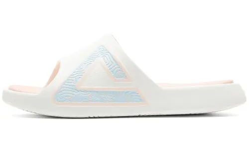 PEAK Chinese Original Collection Slide Slippers Men's Canvas White Powder