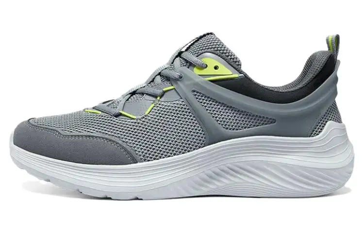 Skechers BOBS SQUAD WAVES Textile, Artificial Leather Low top Casual Shoes Men's Gray