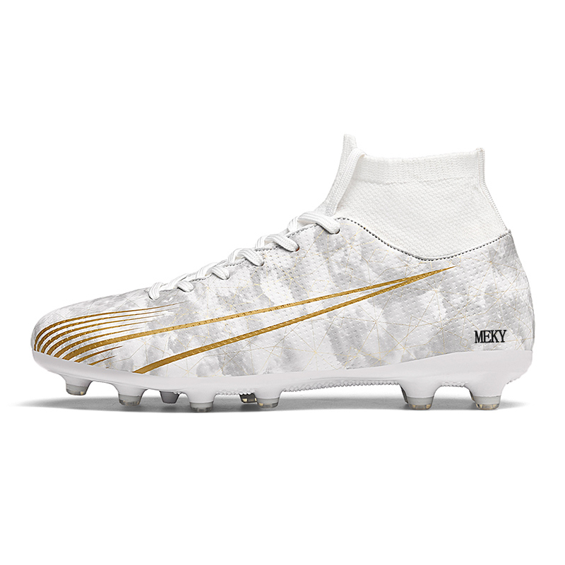 MEKY Cushioning Abrasion Resistant Breathable Slip Resistant Teenagers Soccer Shoes Unisex