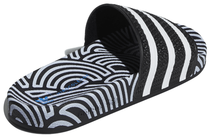 Шлепанцы adidas originals ADILETTE (черно-белые) — фото 3