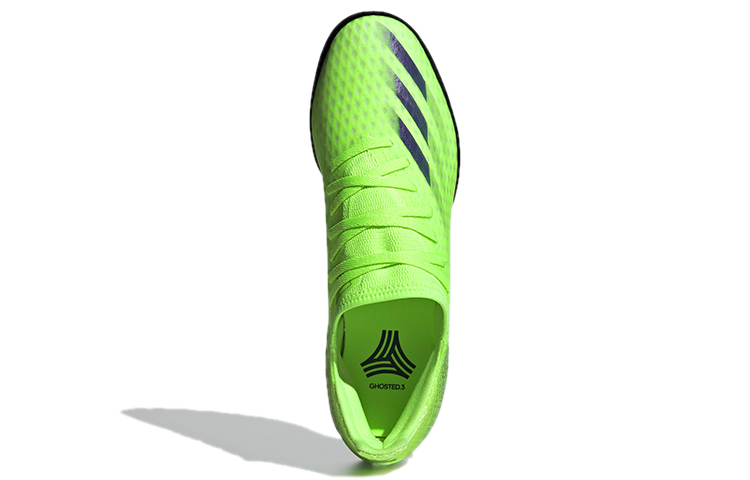 Мужские бутсы adidas X GHOSTED 3 Turf TF (зеленые / синие) — Зелёный / синий — фото 5